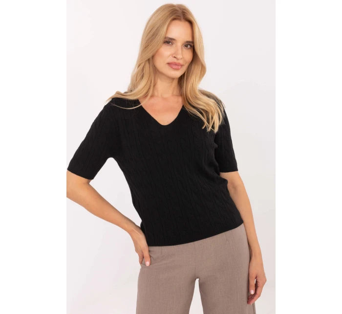 Sveter s krátkym rukávom model 217334 Továrenská cena Sveter s krátkym rukávom model 217334 Továrenská cena