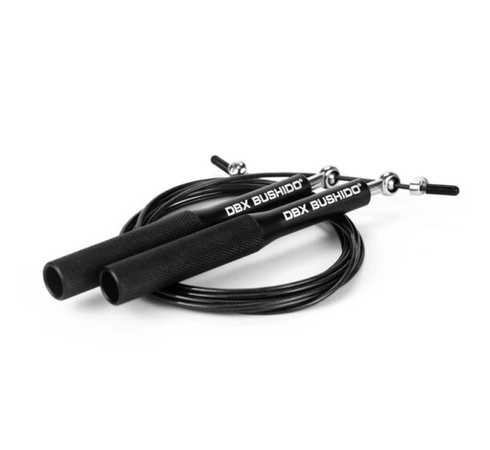 Hliníkové švihadlo s oceľovým lanom DBX Pro Black + puzdro Hliníkové švihadlo s oceľovým lanom DBX Pro Black + puzdro