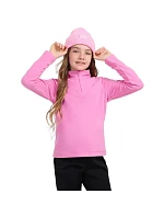 Dievčenská fleecová mikina 4F F060 fuchsiová 4FJWAW25UFLEF060 55S