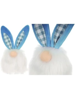 Včelí zajac 18 cm modrá jarná dekorácia detské