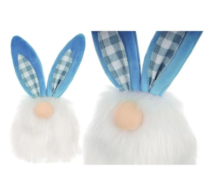 Včelí zajac 18 cm modrá jarná dekorácia detské