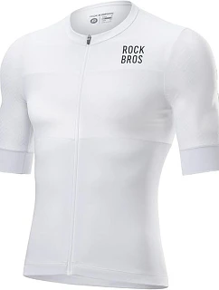 Pánske cyklistické tričko Rockbros, biele, 3D, veľkosť 2XL