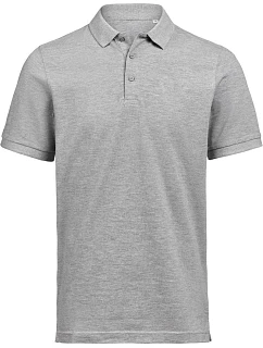 OCS Polo Unisex piqué polo z těžké bavlny model 22465513 grey melange - Untagged Movement