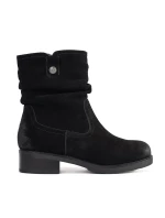 Krásné dámské  kotníčkové boty černé Obcas
