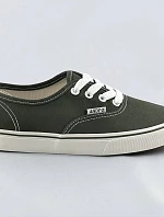 Dámske šnurovacie tenisky v khaki farbe (A8865)