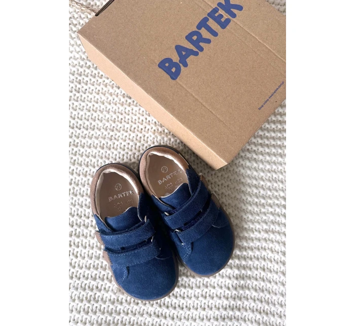 Kožené Dětské Polobotky S  Tmavě Modré model 21958949 - Bartek S.A.