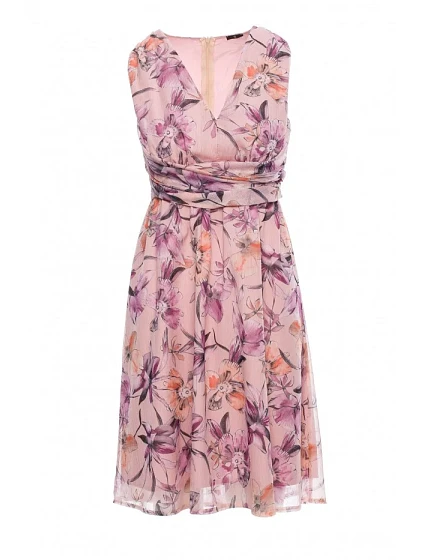 model 18002741 Šifonové šaty s hlubokým výstřihem model 2 - STYLOVE