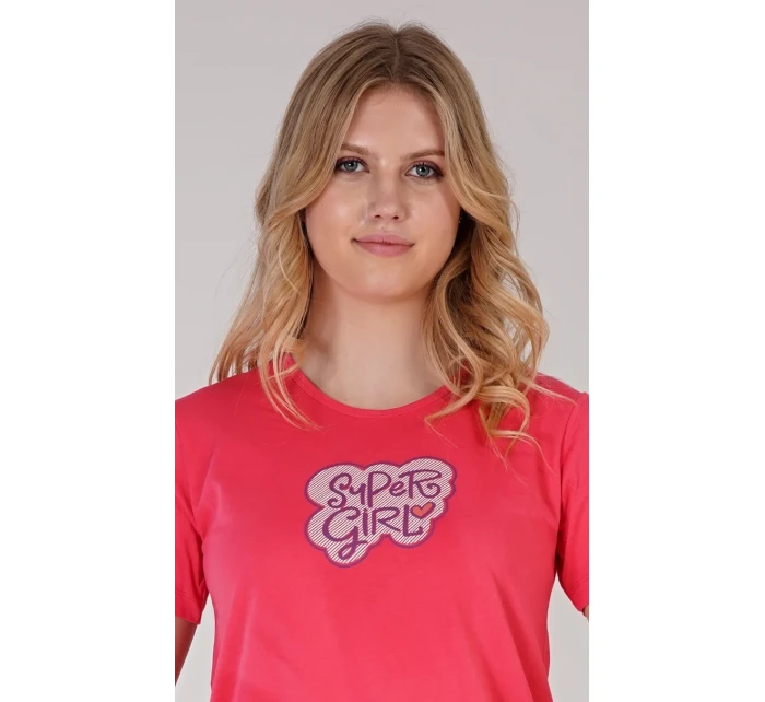 Dámská noční košile s krátkým rukávem Super model 18625831 - Vienetta Dámská noční košile s krátkým rukávem Super model 18625831 - Vienetta
