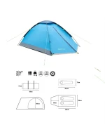 Kempingový stan NILS CAMP Nightfall NC6033 pre 2 osoby modrý