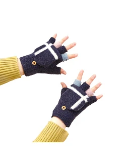 Dámske/detské zimné rukavice - čierne