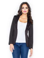 Dámské sako model 18644337 černé - Figl Dámské sako model 18644337 černé - Figl