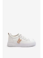 Dámské sportovní boty na platformě model 22010082 Bílá - VINCEZA