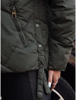 prošívaná dámská zimní bunda s kapucí zelená Dstreet model 21981059 - FashionStreet prošívaná dámská zimní bunda s kapucí zelená Dstreet model 21981059 - FashionStreet