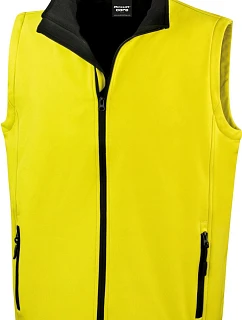 R Pánská 2vrstvá softshell vesta "Printable" 30. yellow/black model 22428303 - Result