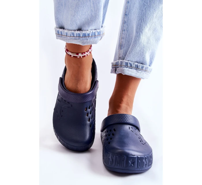 Dámské světlé pantofle Big Star model 21593810 námořnická modrá - Big Star Shoes