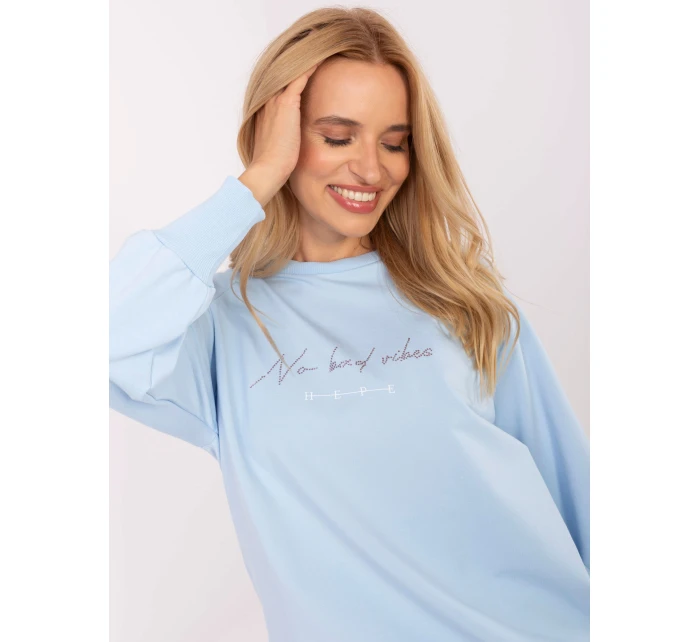 Bluzka RV BZ model 21308061 jasny niebieski - FPrice Bluzka RV BZ model 21308061 jasny niebieski - FPrice