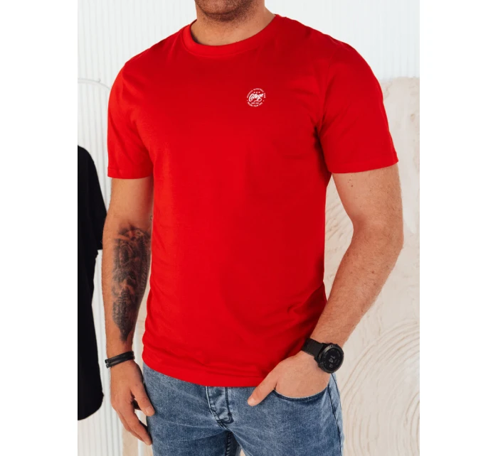 Pánské tričko s potiskem červené Dstreet model 21974891 - FashionStreet