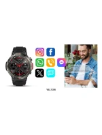 VELTORI VT140-1 Smartwatch Čierny silikónový remienok VELTORI VT140-1 Smartwatch Čierny silikónový remienok