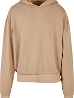 Build your Brand BY 191 Pánska mikina s kapucňou v oversize štýle „Acid Wash“ 56.0191 union beige