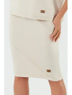 Talianska móda Stella midi farba: béžová