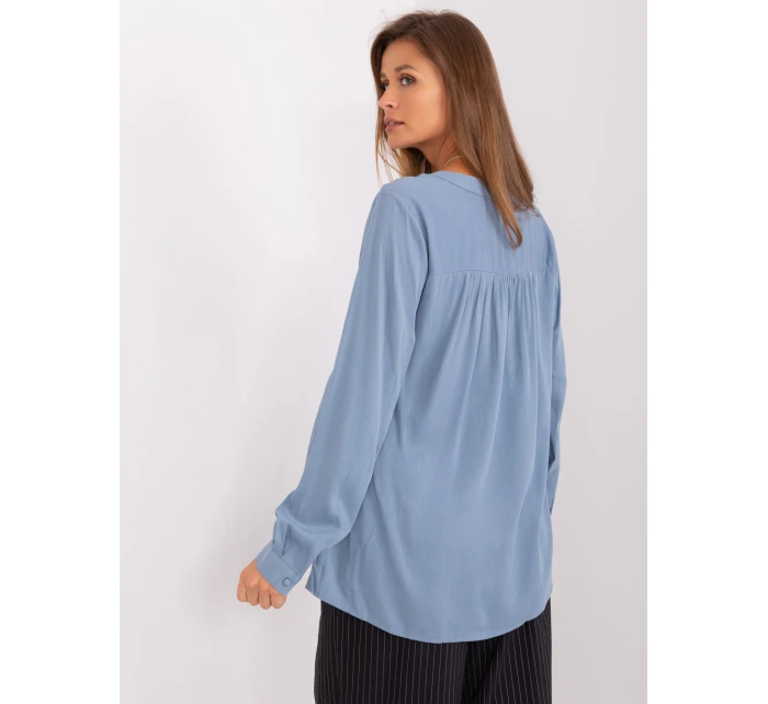 Blúzka D73792M11081A sivomodrá Blúzka D73792M11081A sivomodrá