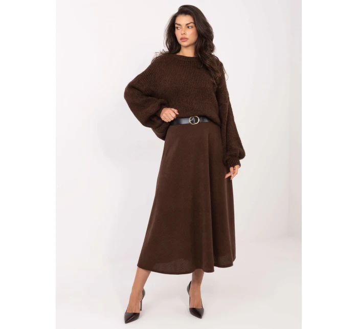 Spódnica IT SD model 21793750 brązowy - FPrice Spódnica IT SD model 21793750 brązowy - FPrice