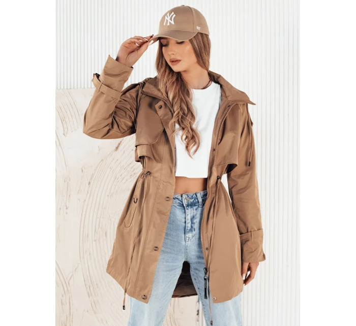 Dámská přechodná bunda parka béžová Dstreet model 21974366 - FashionStreet