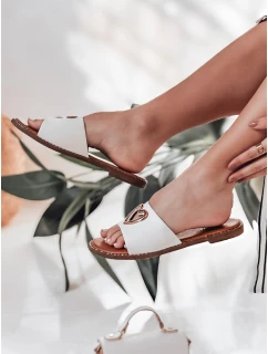 Dámské žabky se srdcem white Dstreet model 21984707 - FashionStreet