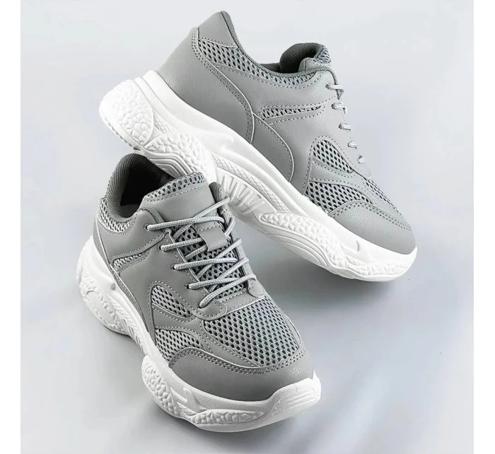 Šedé dámské sportovní boty model 17177599