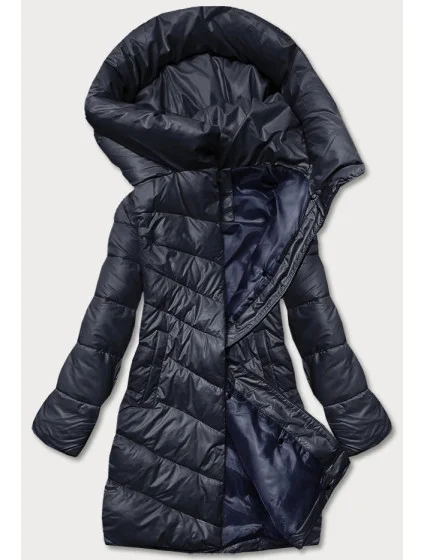 Tmavomodrá dámska zimná bunda (TY041-2)