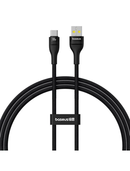 Baseus Flash 2 USB-USB C kábel 100W 1m (čierny) Baseus Flash 2 USB-USB C kábel 100W 1m (čierny)