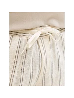 Jack&Jones pánske pruhované šortky JPSTJAIDEN COBA STRIPE JOG SHORTS REG SN 12274413 Antique White Stripes