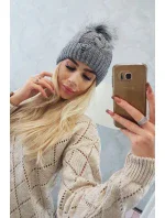 Čiapka K168 tmavo šedá Čiapka K168 tmavo šedá