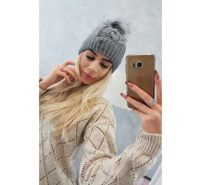 Čiapka K168 tmavo šedá Čiapka K168 tmavo šedá