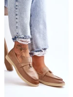 Dámské klasické mokasíny hnědé model 21626974 - Boto