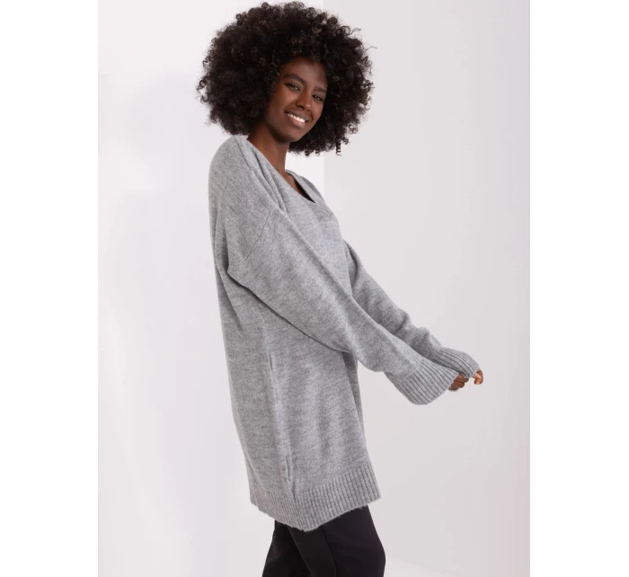 Sveter BA SW 0577.36X sivý - FPrice