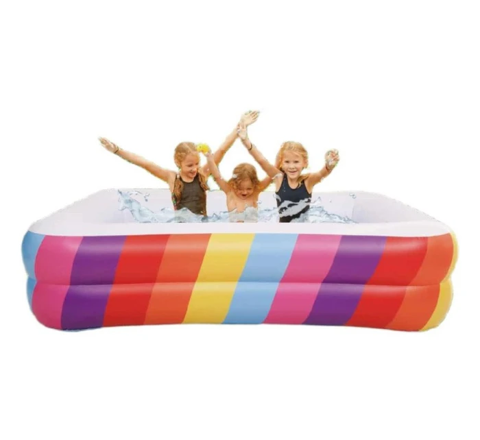 2-rodinná zaoblená 2-krúžková zaoblená umývadlová misa Rainbow 195x140x47 cm 51470