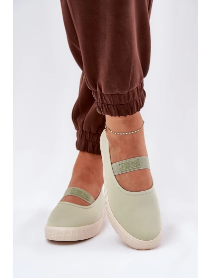 Damskie Trampki Big Star NN274604 Jasnozielone