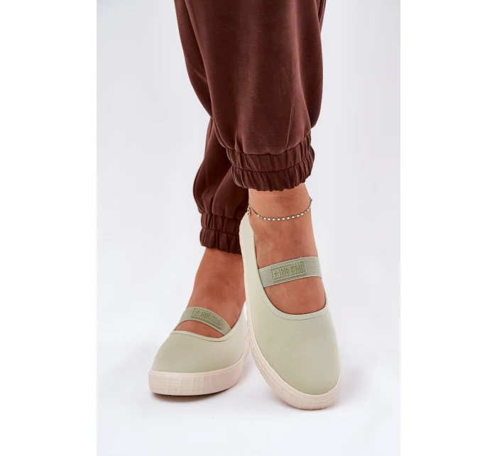 Damskie Trampki Big Star NN274604 Jasnozielone