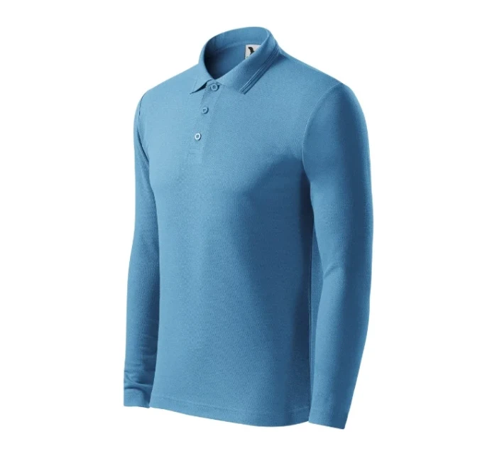 Pique Polo LS polokošile pánská model 20631849 modrá - MALFINI, a.s.