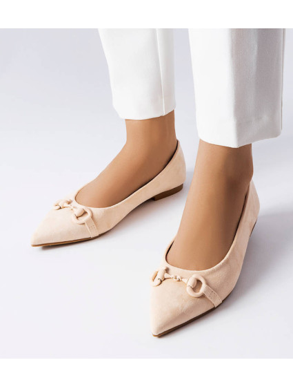 Dámské boty / balerínky 2556-3 Béžová - Sweet Shoes