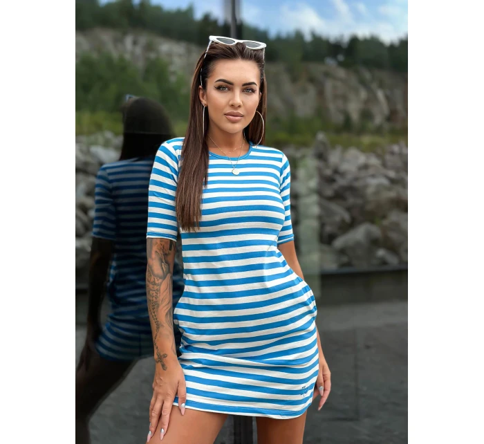 Dámske šaty TW SK 2092.83P white/blue - Mayflies