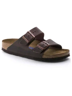 Birkenstock dámske žabky Arizona Soft Footbed Oiled Leather Habana narrow (0452763)