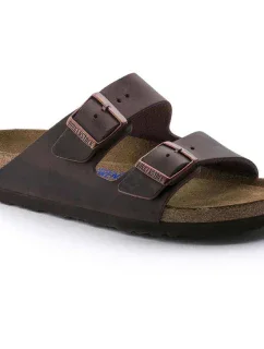 Birkenstock dámske žabky Arizona Soft Footbed Oiled Leather Habana narrow (0452763)