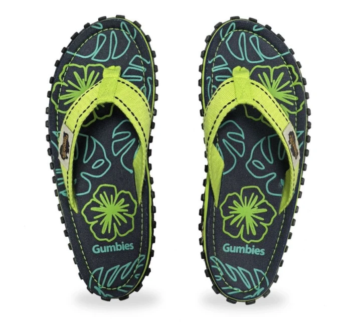 Žabky Gumbies Islander Lime Hibiscus GU-FFISL148 Žabky Gumbies Islander Lime Hibiscus GU-FFISL148