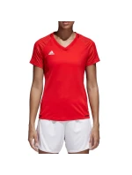 Adidas TIRO 17 Training JSY Dámske tričko červené BP8560 Adidas TIRO 17 Training JSY Dámske tričko červené BP8560
