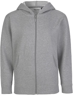 O Dětská mikina s kapucí z bio bavlny sport grey model 22503601 - Neutral