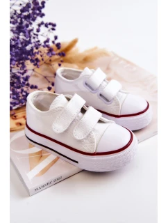 Dětské tenisky na suchý zip Bílý model 21578694 - Boto