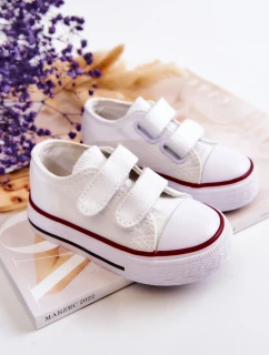 Dětské tenisky na suchý zip Bílý model 21578694 - Boto