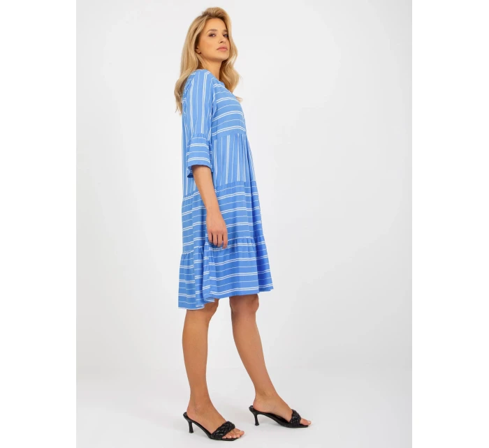 Dámské šaty model 18132711 modré - FPrice